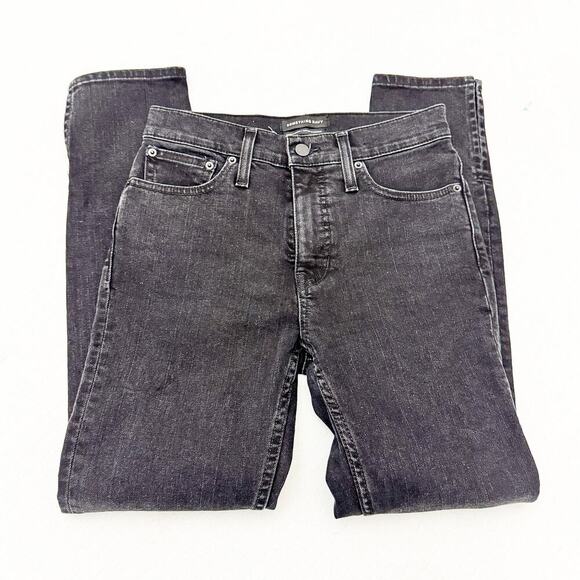 Something Navy Black Charcoal Split Hem Skinny Denim Jeans K5094 Size 25 - Picture 4 of 9